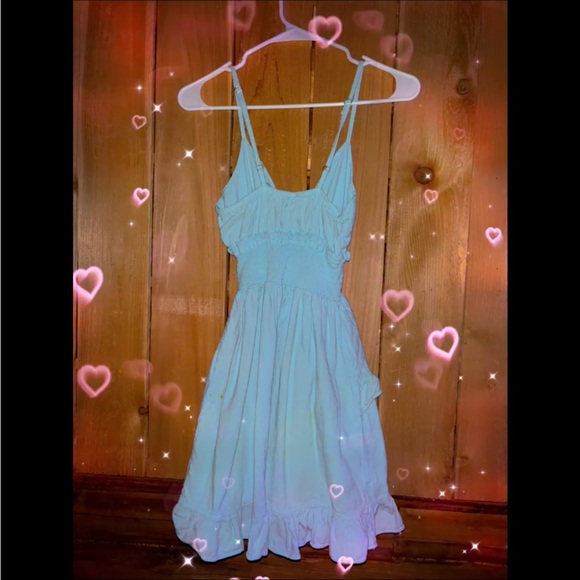 Light Blue Ruffled Dress - Picture 2 of 4